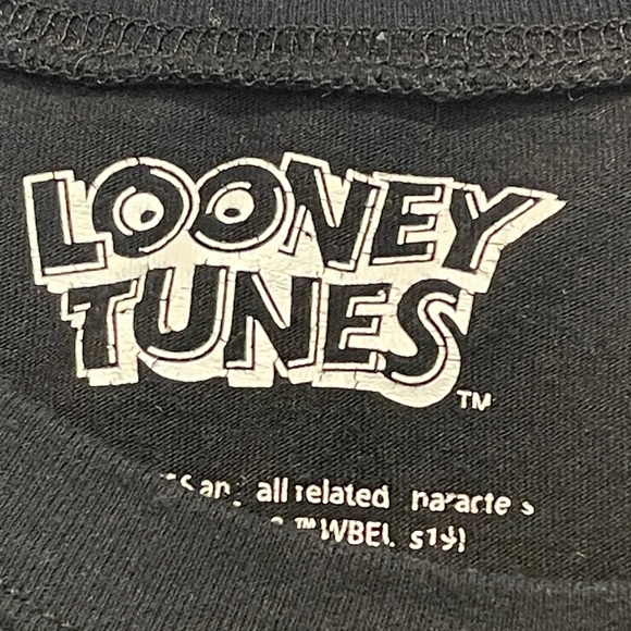 Warner Bros. LOONEY TUNE Black and Yellow Tweety Short Sleeve Tee WOMENS SIZE M - Picture 5 of 6